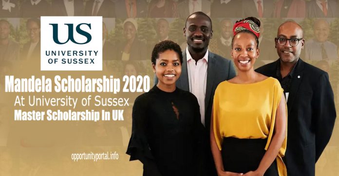 Bourse d'études 2021 de l'Université du Sussex Mandela pour les étudiants sud-africains