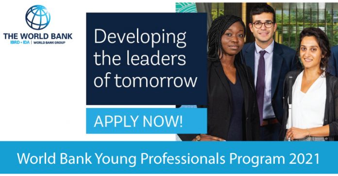 Programme des jeunes professionnels de la Banque mondiale, entièrement financé, 2021-2022
