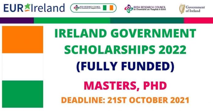 Ireland Government Postgraduate Scholarship 2022