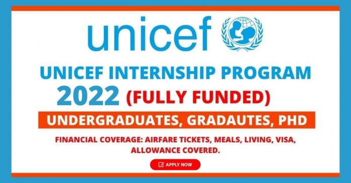 UNICEF Paid Internship Programme 2022