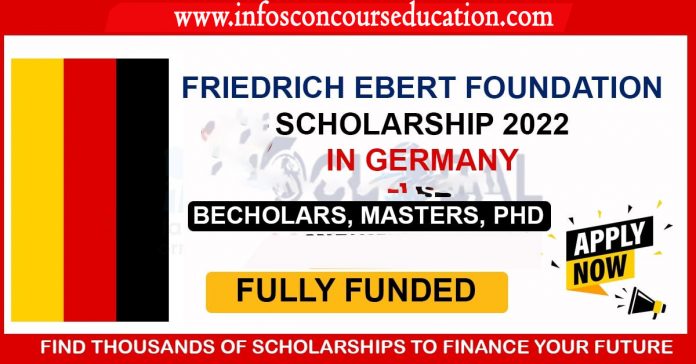 la Fondation Friedrich Ebert offre 40 bourses d'études en Allemagne 2021-2022