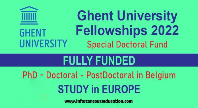 Fully funded Ghent University Doctoral Scholarship 2022 in Belgium