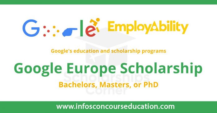 Google Europe Scholarship 2022-2023