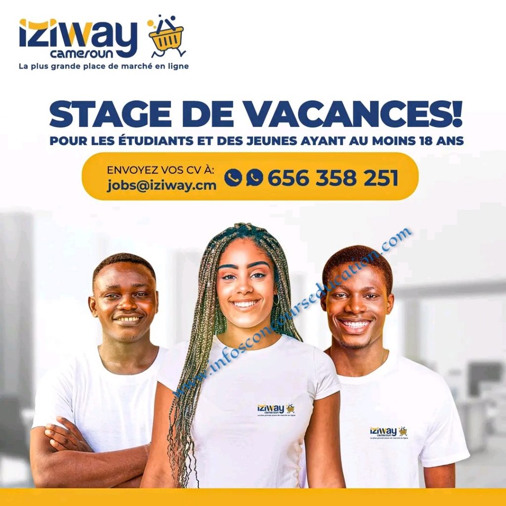 iziway cameroun offres les Le stage de vacances aux jeunes