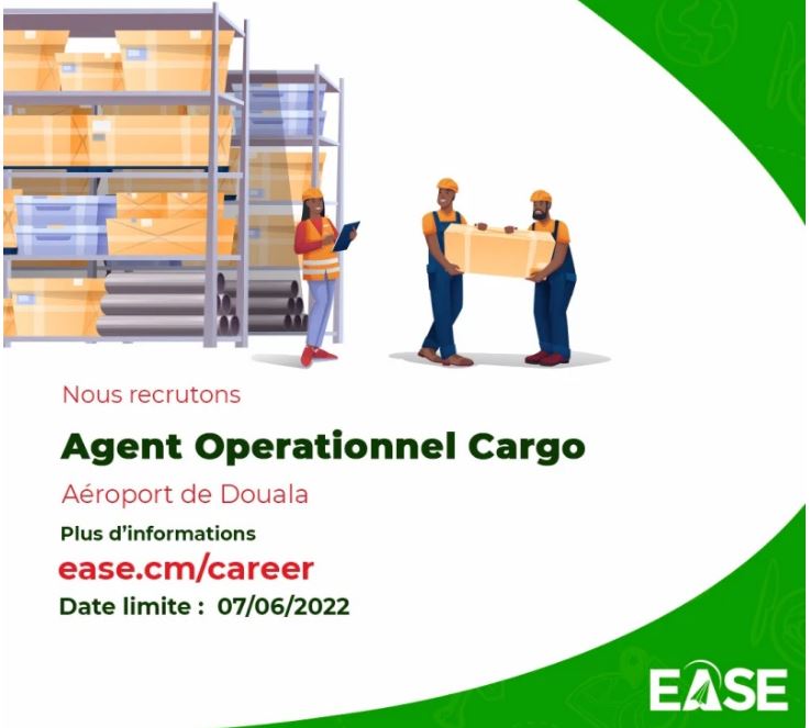 Ease Travel Services recrute un agent operationnel cargo / douala