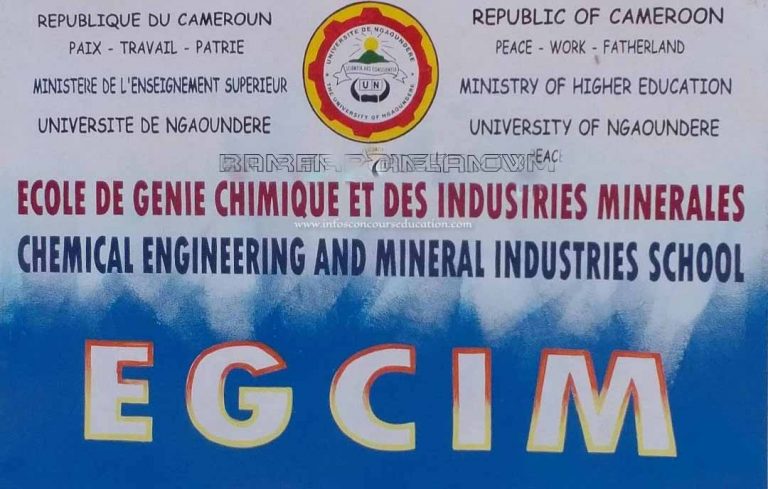 Arrêté Concours EGCIM ngaoundéré 2023