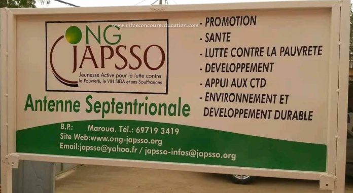 L'ONG JAPSSO recrutement