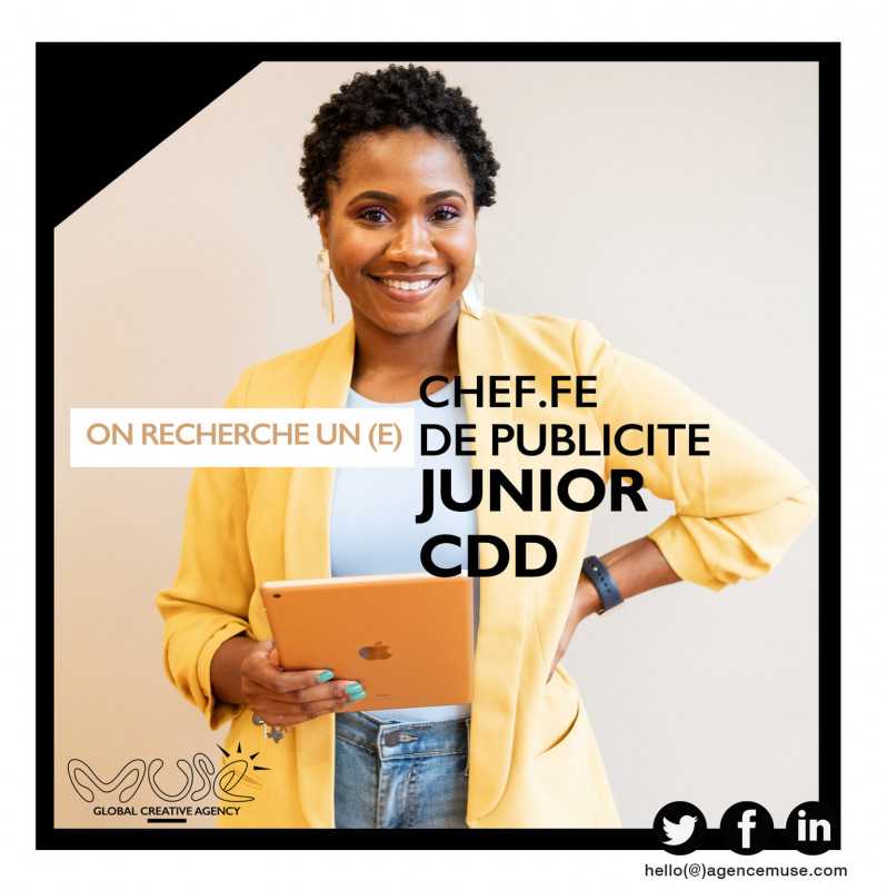 La Team MUSE recrute un(e) Chef.fe de Pub Junior en CDD /  douala
