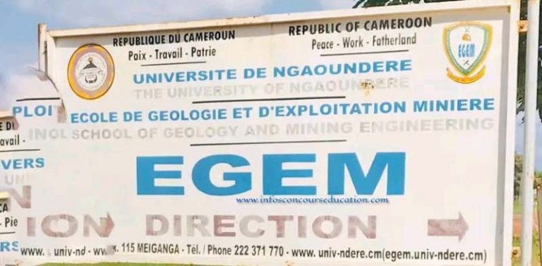 Résultats Concours EGEM de Ngaoundéré 2025
