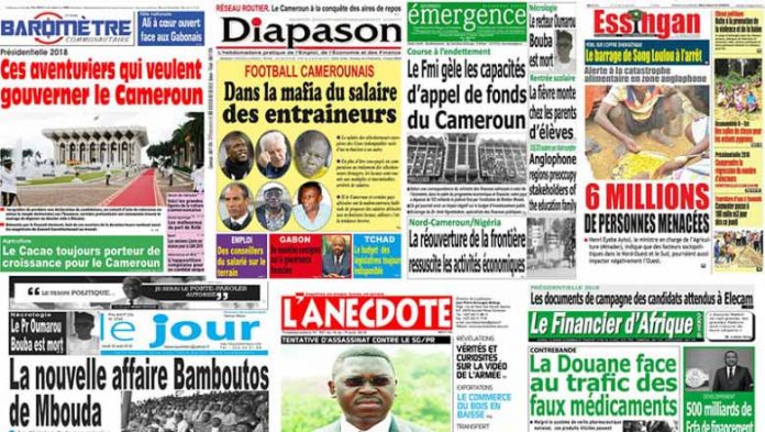 revue presse cameroun: journal cameroun