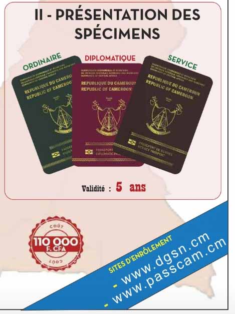 Procédure d'enrôlement des nouveaux passeports biométriques camerounais