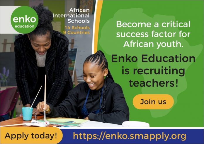 Enko Education is recruiting teachers