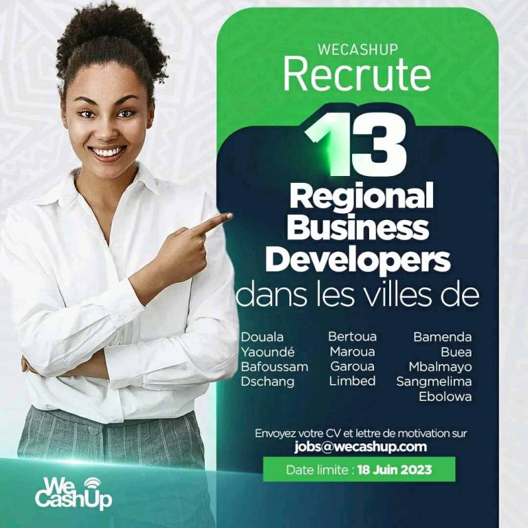 Recrutement WeCashUp: Plusieurs Regional Business Developer