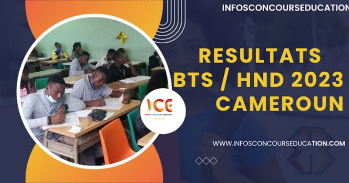 Résultats du BTS et HND Cameroun, session 2023
