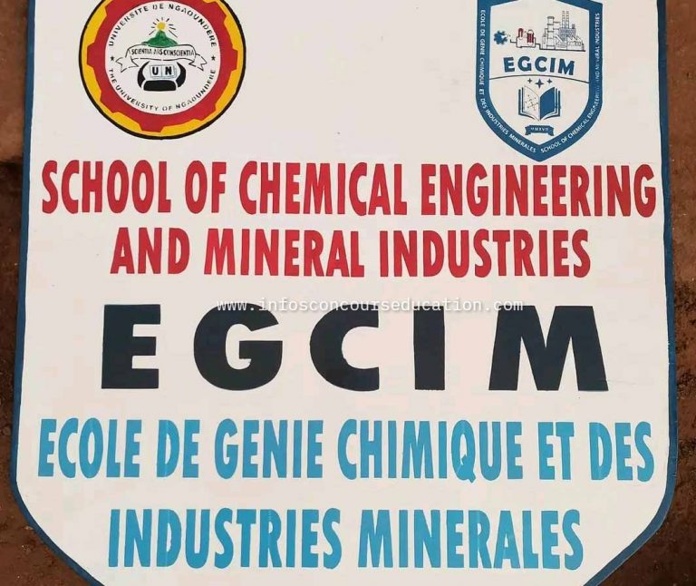Résulats concours EGCIM Ngaoundéré 2025