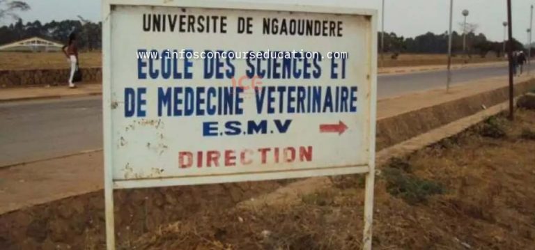 Arrêté concours ESMV de ngaoundéré 2024