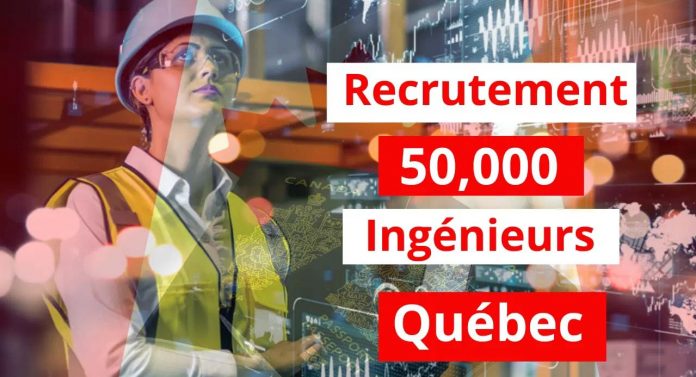 Recrutement de 50,000 Ingénieurs au Québec Canada