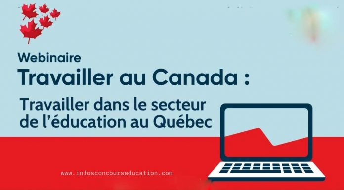 Webinaire d’information « Travailler du secteur de l’éducation au Québec »