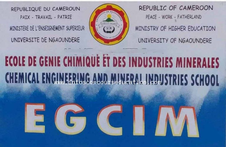 Concours EGCIM Université de Ngaoundéré 2025