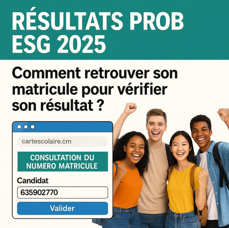 Résultats Probatoire 2025: Retrouver son matricule en 2 minutes