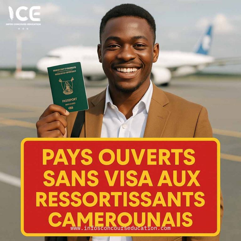 Pays accessibles sans visa avec un passeport camerounais
