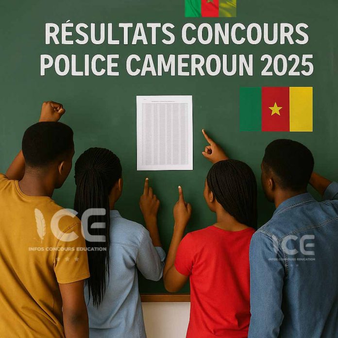 Où consulter les résultats Concours police cameroun 2025?