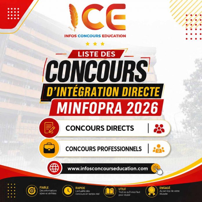 Liste des Concours d'Intégration Directe MINFOPRA 2026