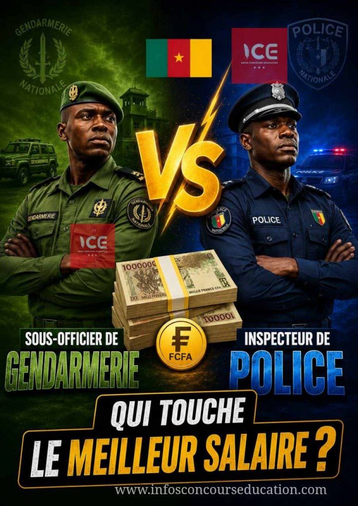 salaire: Sous-officier ou inspecteur de police?